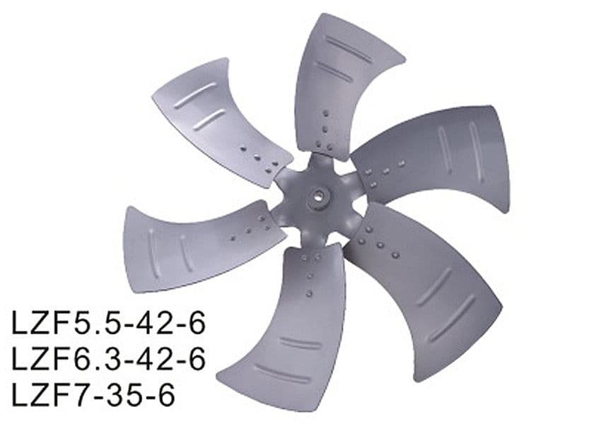 380V Industrial Air Conditioning Axial Fan Blade LZF Series 20000m³ / H Air Flow