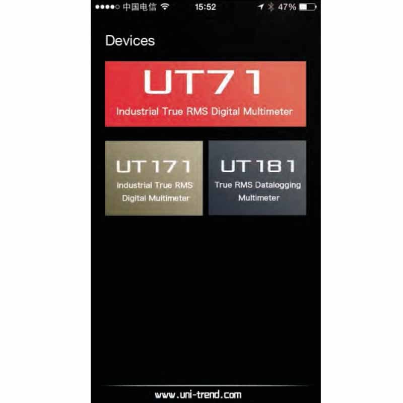 iDMM Smart Phone APP – UNI-T Meters | Test & Measurement Tools and Solutions