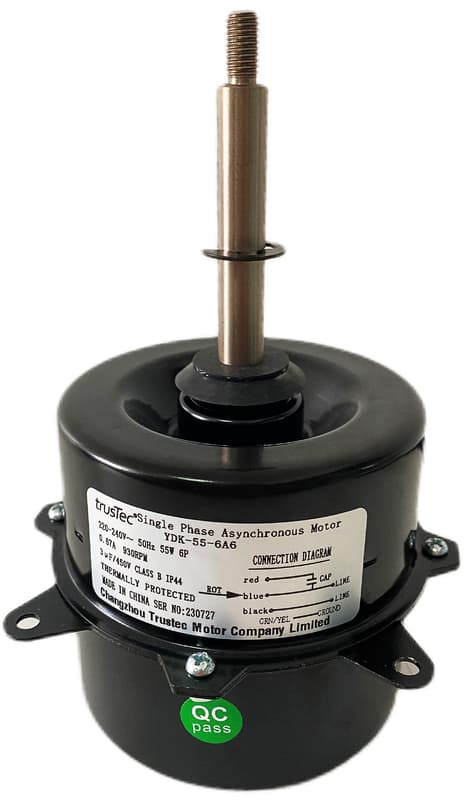 AC Motor Outdoor Fan Motor 220-240V 50Hz 55W For Split Air Conditioner