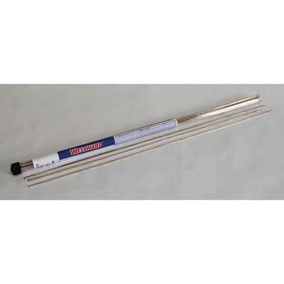 Westward Brazing Alloy: Phos Copper, 5% Silver, BCuP-3, 1/8 in x 20 in, 1 lb, Bare, 28 PK